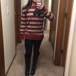 American Eagle Sweater Long Sleeve Stripes XS